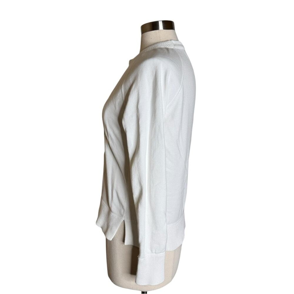 Bogner‎ Embroidered Palm Tree White Pullover Sweatshirt Women's US XS - Picture 3 of 10